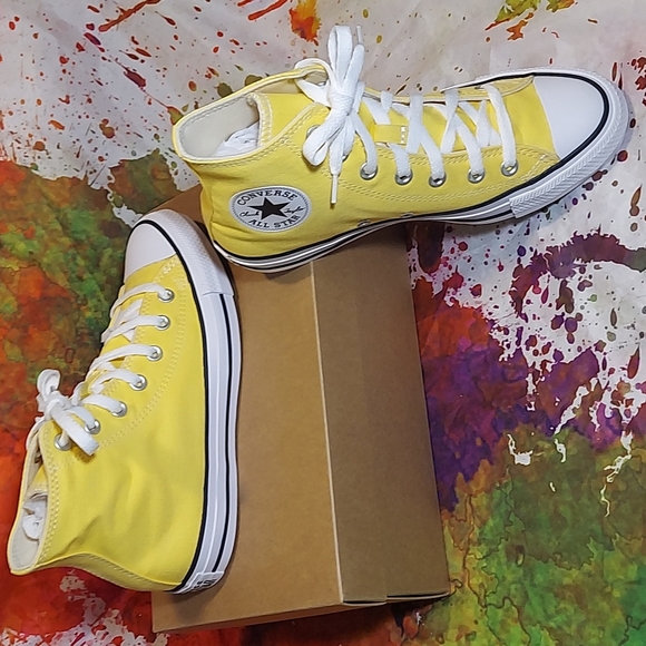 High top Converse Butter yellow women's size 7.5 - Picture 10 of 10